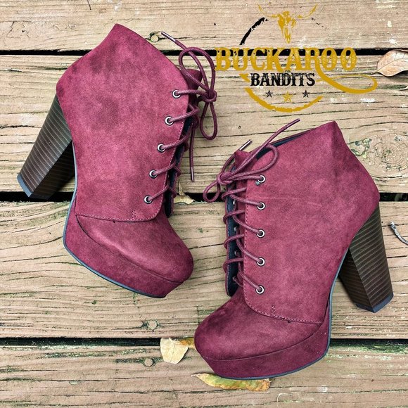 Chunky Heel Booties - Picture 4 of 6